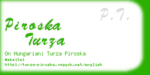 piroska turza business card